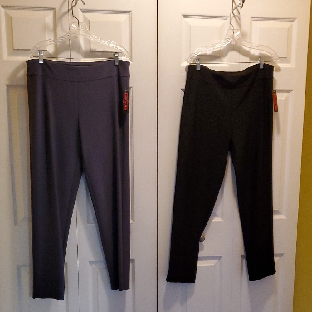 Krazy Larry NWT Black Pants and Gray Pants $80 Ea.Retail $149 per pr See pics.